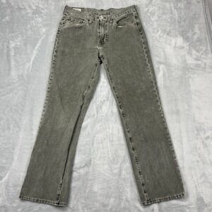 Levi's Corduroy Jeans Mens 34 (32x30) Gray Premium Stretch Boho Straight Leg